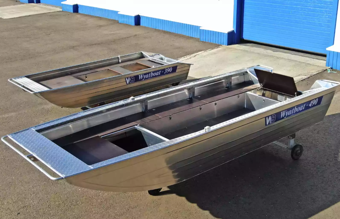 Алюминиевая лодка Wyatboat-490 Jonboat в Ангарске