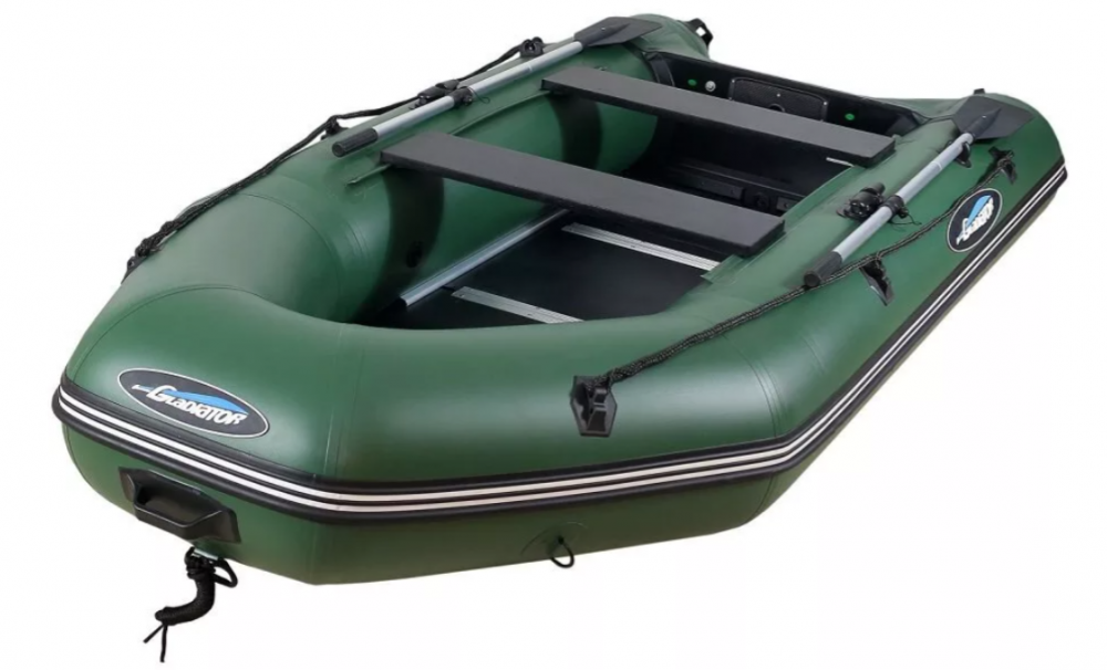 МОТОРНО-ГРЕБНАЯ ЛОДКА ПВХ GLADIATOR А 340 ТК С ФАНЕРНЫМ ПОЛОМ в Ангарске