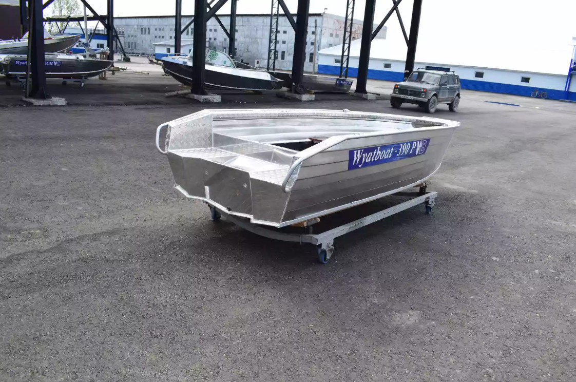 Алюминиевая лодка Wyatboat-390Р Увеличенный борт в Ангарске