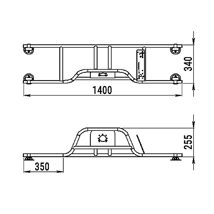 Стойка рулевая с бортовым креплением малая в Ангарске