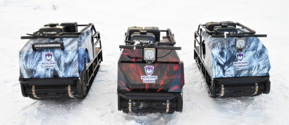 Мотобуксировщик Irondog (Железная собака) M500 20  Камуфляж Охотник в Ангарске