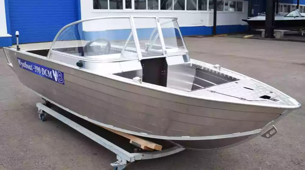 Алюминиевая лодка Wyatboat-390 DCM Увеличенный борт в Ангарске