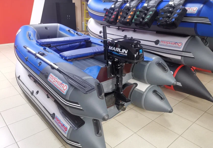 КОМПЛЕКТ ЛОДКА MISHIMO LITE 315 + МОТОР 5л.с в Ангарске