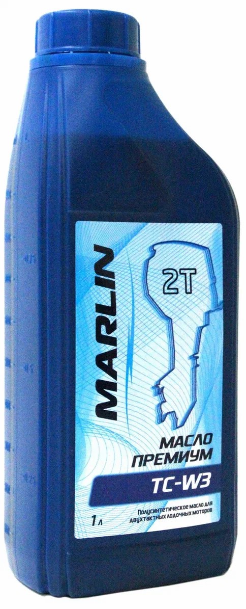 МАСЛО ПОЛУСИНТЕТИЧЕСКОЕ MARLIN ПРЕМИУМ 2Т, TC-W3, 1 ЛИТР в Ангарске