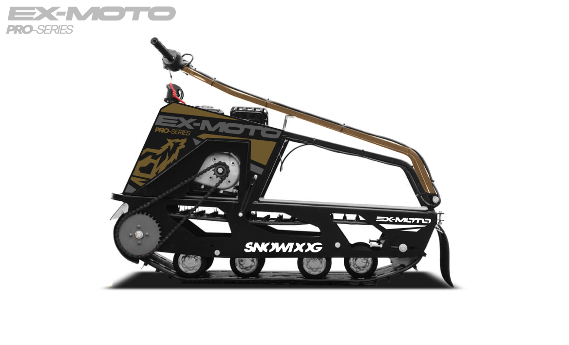 Мотобуксировщик EX-MOTO SNOWDOG S380 8л.с. в Ангарске