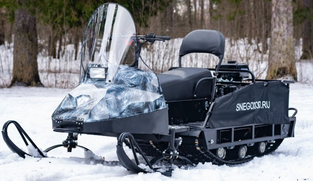 Миниснегоход Бурлак Егерь Экспедитор 15 л.с. , реверс, тормоз, капот белый в Ангарске