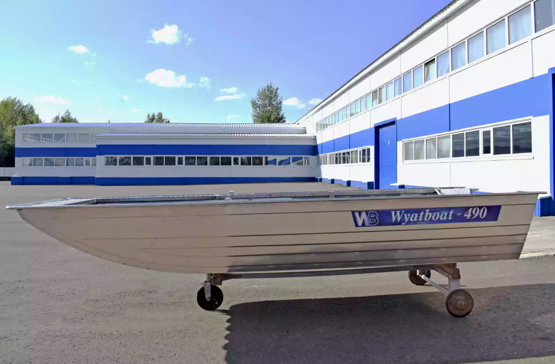 Алюминиевая лодка Wyatboat-490 Jonboat в Ангарске