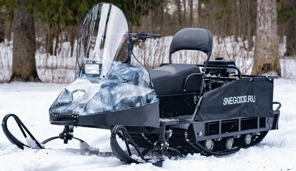 Миниснегоход Бурлак Егерь Экспедитор 15 л.с. , реверс, тормоз, капот белый в Ангарске