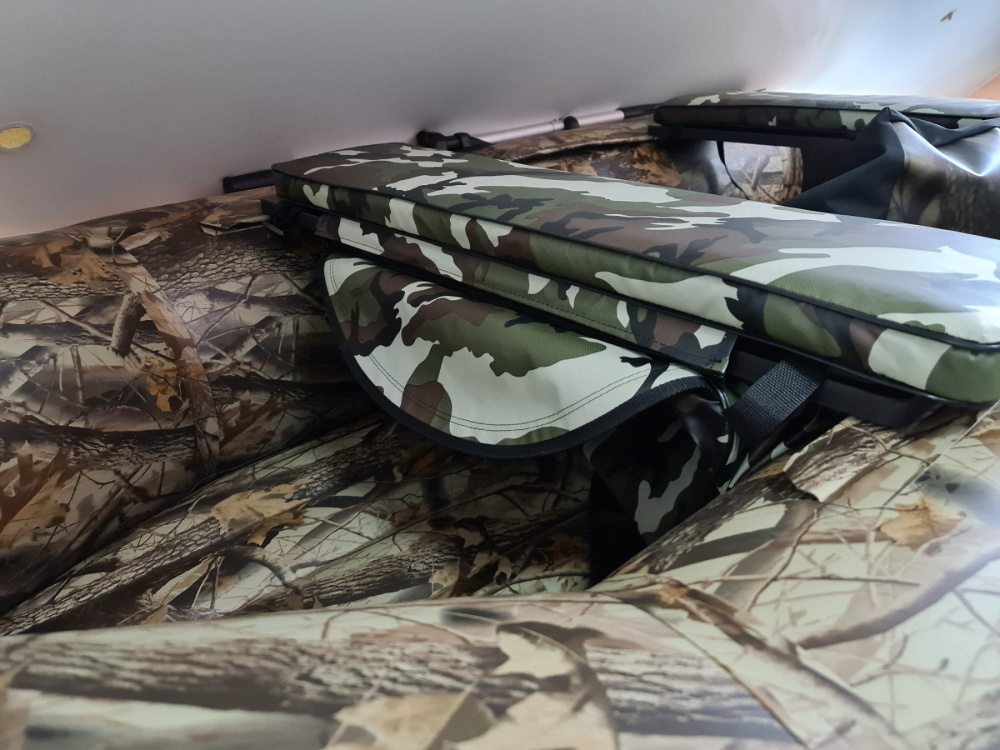 КОМПЛЕКТ МЯГКИХ НАКЛАДОК С СУМКОЙ ДЛЯ ЛОДОК 80Х20 КАМУФЛЯЖ в Ангарске