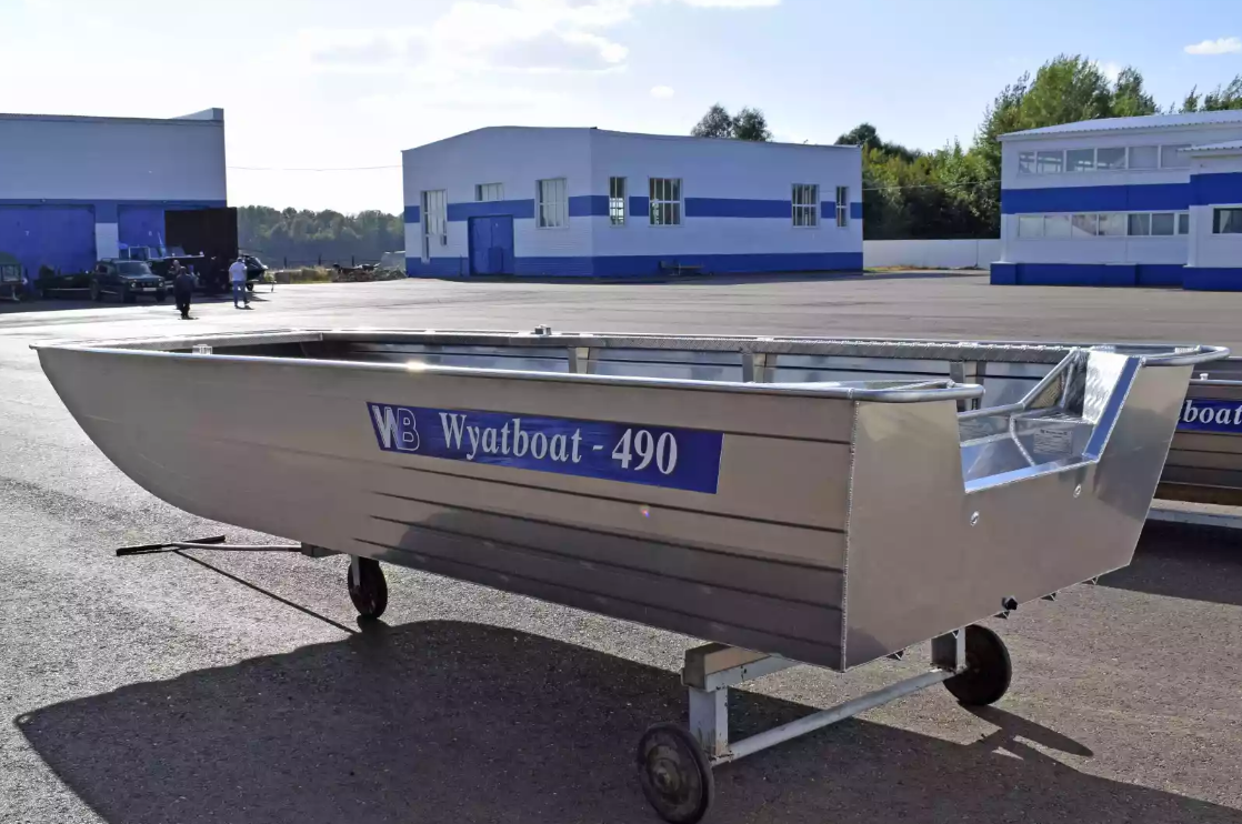 Алюминиевая лодка Wyatboat-490 Jonboat в Ангарске
