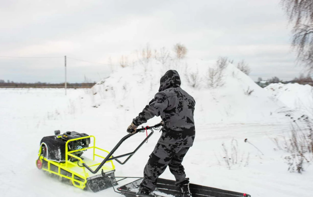Мотобуксировщик Бурлак ХОЗЯИН-1 (капот ткань) в Ангарске