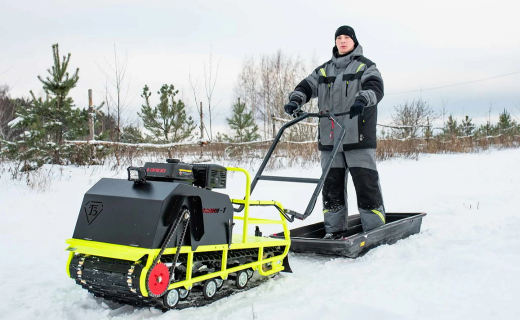 Мотобуксировщик Бурлак ХОЗЯИН-1 (капот ткань) в Ангарске
