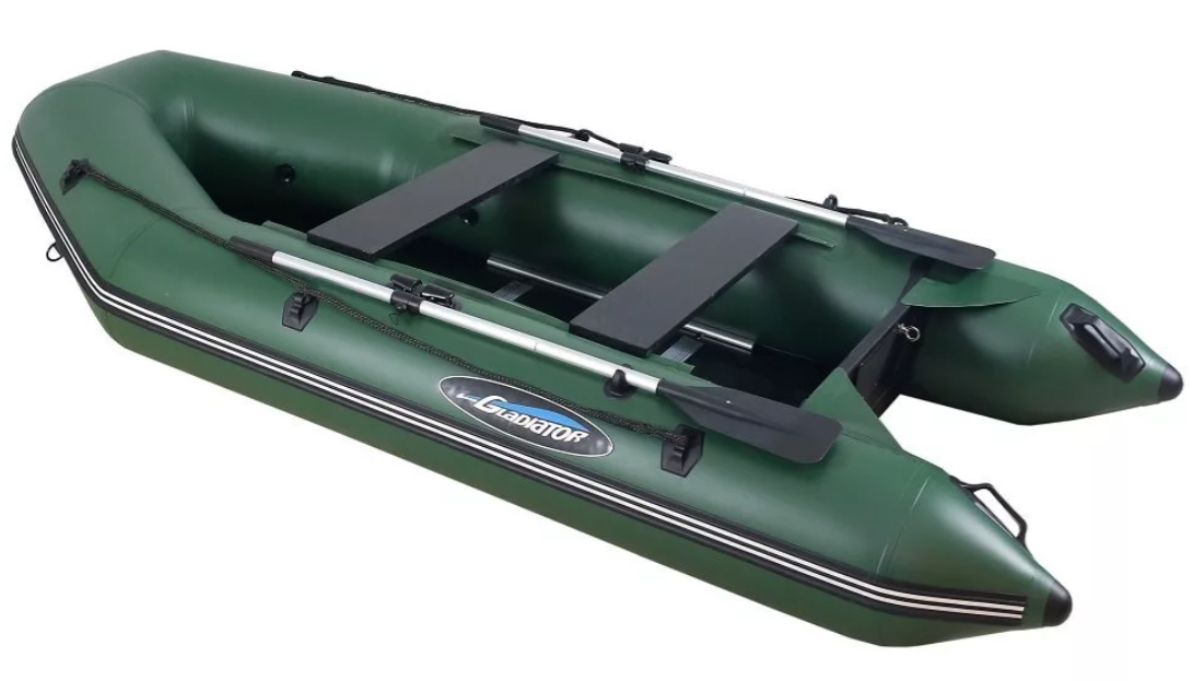 МОТОРНО-ГРЕБНАЯ ЛОДКА ПВХ GLADIATOR А 340 ТК С ФАНЕРНЫМ ПОЛОМ в Ангарске