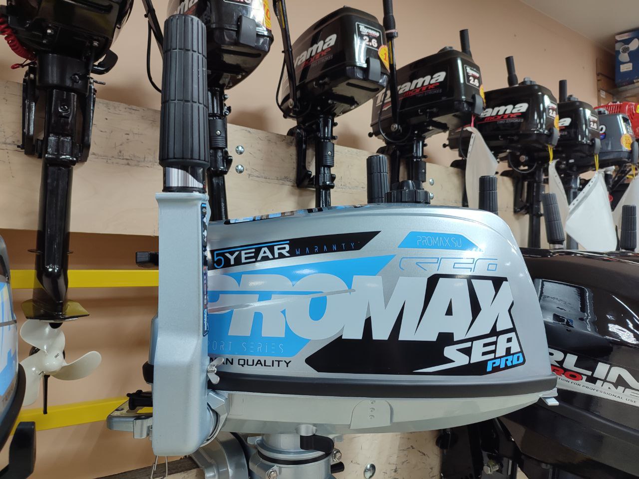 Лодочный мотор PROMAX SP5FHS (внешний бак 12 л) в Ангарске