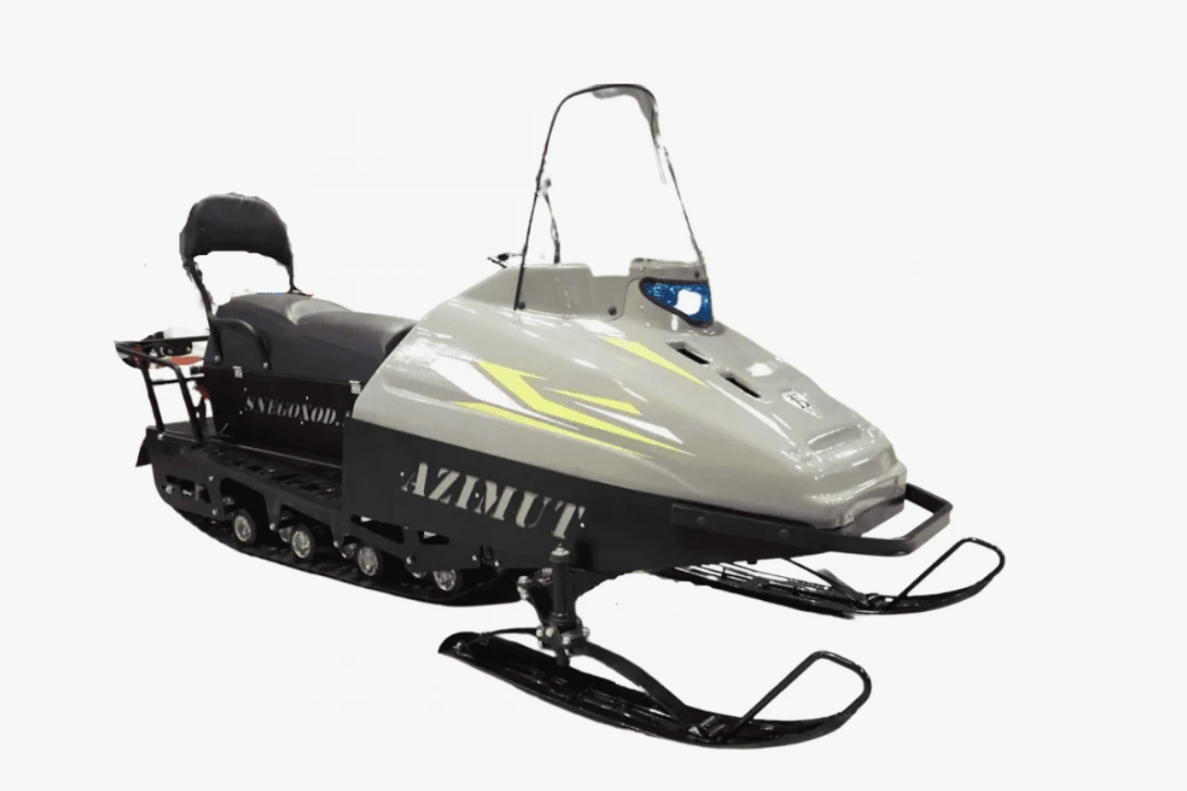 Миниснегоход Бурлак Азимут 20 л.с. , эл.запуск, реверс, тормоз гидравл, капот серый в Ангарске