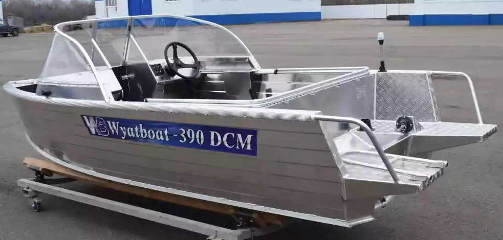 Алюминиевая лодка Wyatboat-390 DCM Увеличенный борт в Ангарске