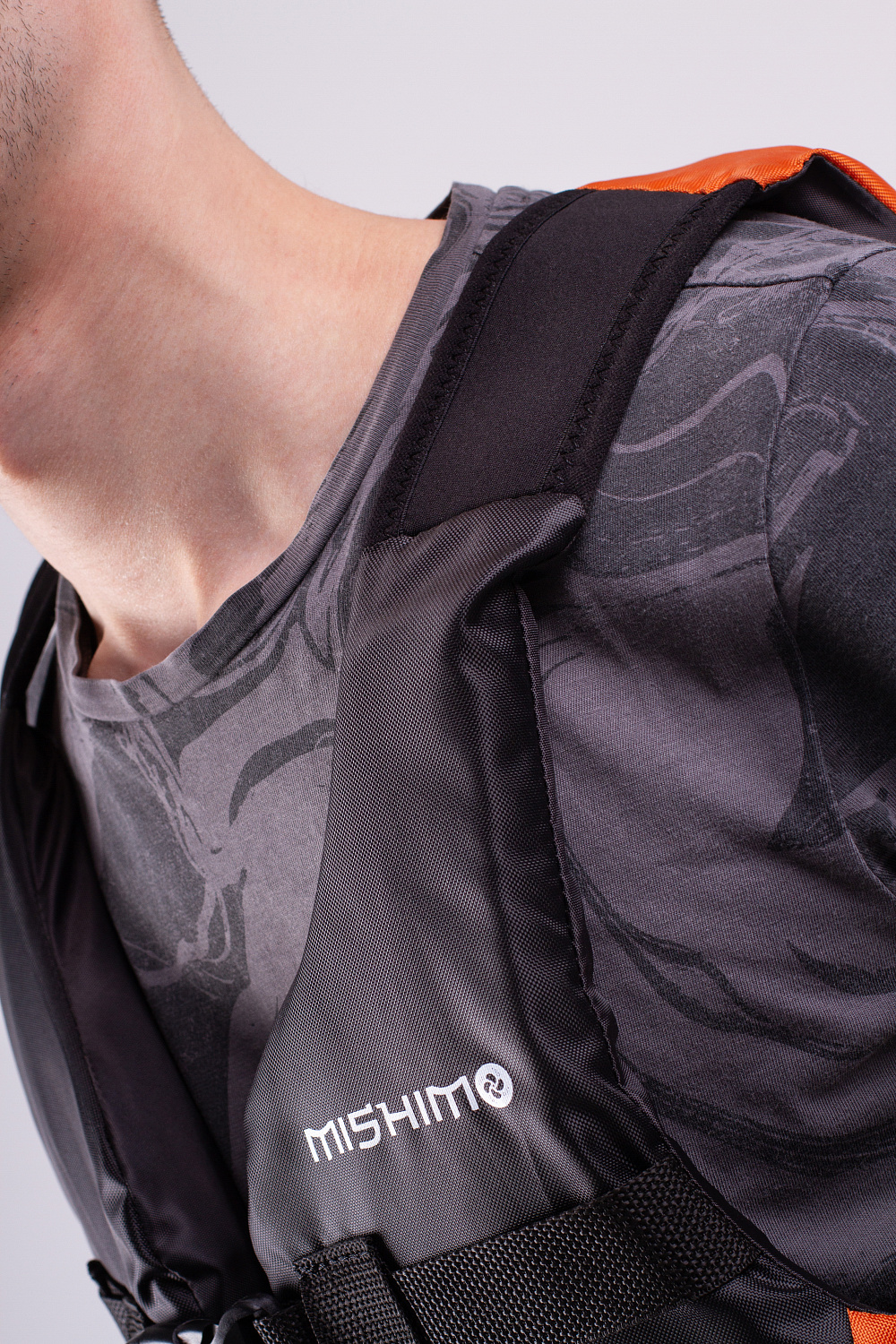 Жилет спасательный MISHIMO PRO Премиум качества Черно-оранжевый в Ангарске