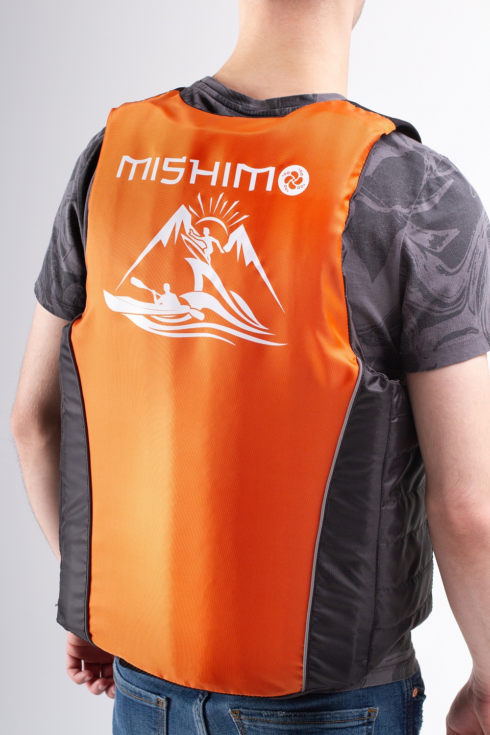 Жилет спасательный MISHIMO PRO Премиум качества Черно-оранжевый в Ангарске